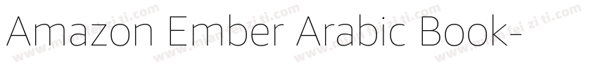 Amazon Ember Arabic Book字体转换